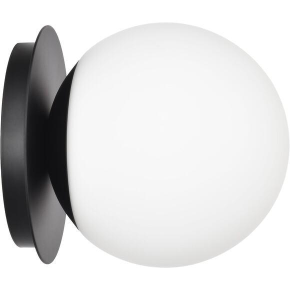 Wall Sconces, 1 Light Modern Globe Sconce in Matte Black WM0020-1-MB - Picture 1 of 6